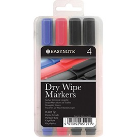 Easynote Dry Wipe Markers (Pack of 4)