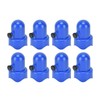10Pcs Trampoline Enclosure Pole Cap with Screw Thumb Safety Rail