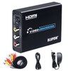BLUPOW VA504 Composite/S Connector to HDMI Converter, 1080P Compatible, Composite