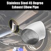 X AUTOHAUX 1 Pcs OD 5Inch 45 Degree Mandrel Bend