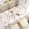 Walrus Heavy Duty Vinyl Tablecloth with Flannel Backing Waterproof Oil-Proof