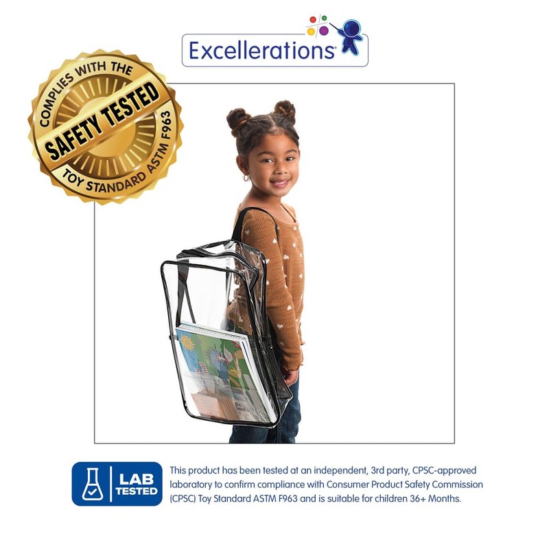 Excellerations 17" Premium Clear Backpack - Single
