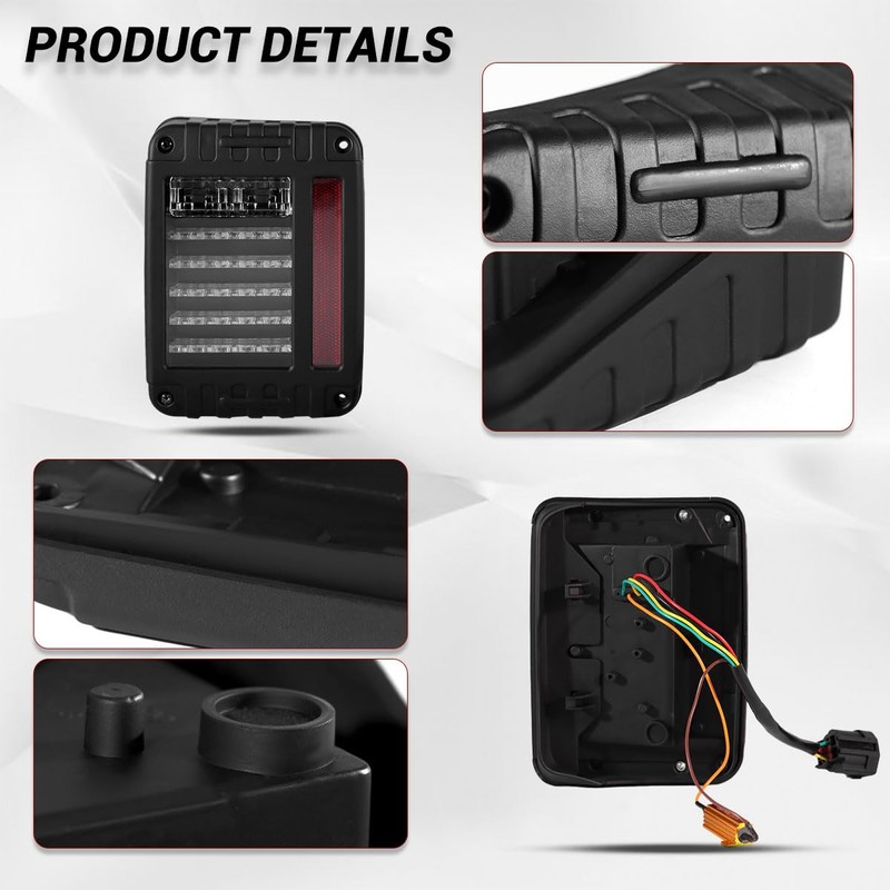 Gronsvt A pair of LED light sources JK Wrangler third-generation