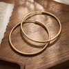 Selroper thin gold hoop earrings 1.5mm 12 sizes (50mm)