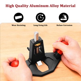 PEESHON Hand Milling Planer, Basic Planer, Single-Handed Plane with Adjustable Groove Depth 0-25 cm, Hand Plane, Router Plane, Ground Planer, Woodworking Tool for Craft Production (Black)