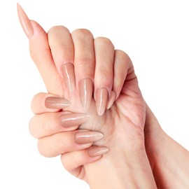 AFGHOUZ Artificial Press on Nails Medium Almond, Full Cover Glue on Nails for Women, 10 Pcs Reusable, Suitable for Many Occasions