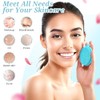 Juego Guantes Baño Suaves Exfoliantes Silicona Espalda Cuerpo Cabezal Cepillo
