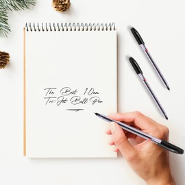 Cello Cristal Original Ballpoint Pens Medium Point Pack of 10 (Black, Pack Of 20)