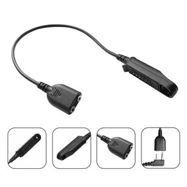 BAOFENG UV-9G Speaker Mic to 2 Pin K Plug Converter Adapter Cable UV-9R Pro Cord Connector GMRS-9R Headset PTT Shoulder Mic UV-9R Plus Accessories Earphone Audio Cable for BF-F8HP Two Way Radio