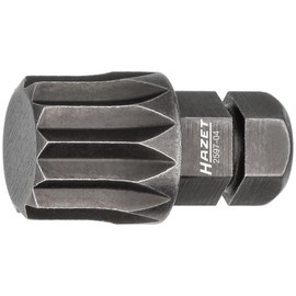 HAZET M12-2597-04 Hexagonal Bit 8 (5/16 Inch) Internal Multi-Tooth Profile XZN