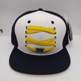 Lacer Headwear SnapBack Hat Blue White Yellow Adjustable Cap W Lace New