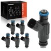 A-Premium 4 Holes Set of 6 Fuel Injectors Compatible with