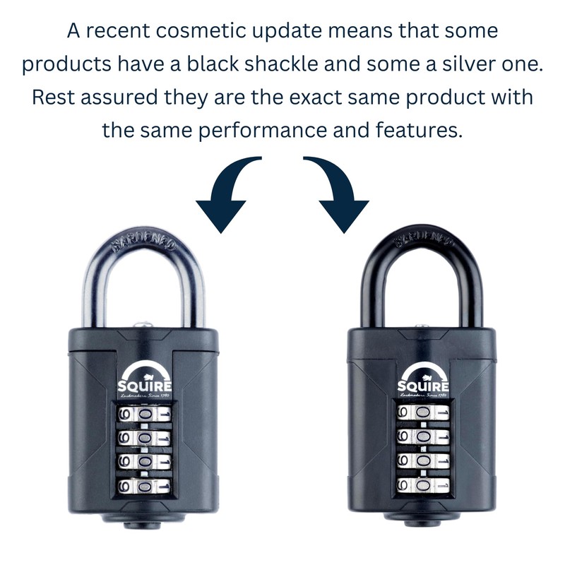 Squire CP40 Combination Padlock, 40mm, Black