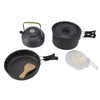 Camping Cookware Portable Nonstick Pot and Pan Set with Kettle