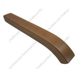 Breuer Cesca Chair Replacement Wood Arms in Natural/Walnut/Honey/Black (Sets of 2) (Walnut)