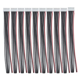 10pcs 6S 7Pins Balance Connector Male Plug Extension Cable JST-XH RC Lipo Connector Adapter with 15CM 22AWG Silicone Cable (6S 7Pins)