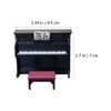 ibasenice 1 Set Mini Furniture Ornament Mini House Plastic Piano