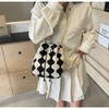 Women's Knitted Yarn Crochet Crossbody Bags Top Handle Knit Women