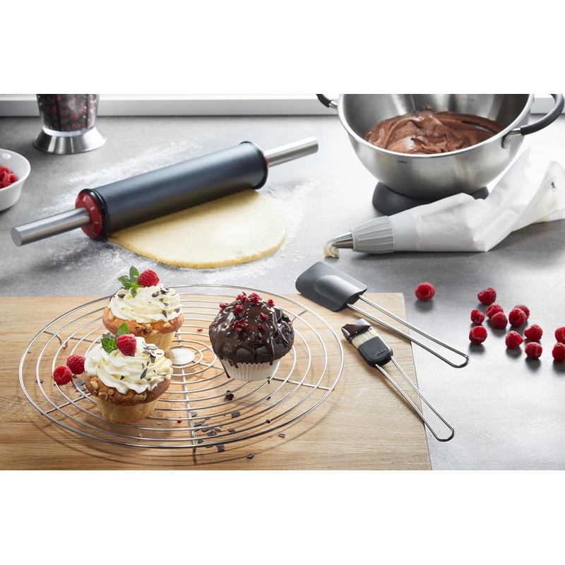 GEFU GF14330 Spritzbeutel-Set DECORE, 5tlg. 14330, Kunststoff, Silber