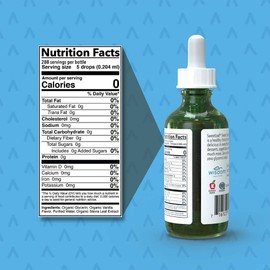 SweetLeaf Organic Sweet Drops Vanilla Crème Flavored Stevia Sweetener, 2 Oz