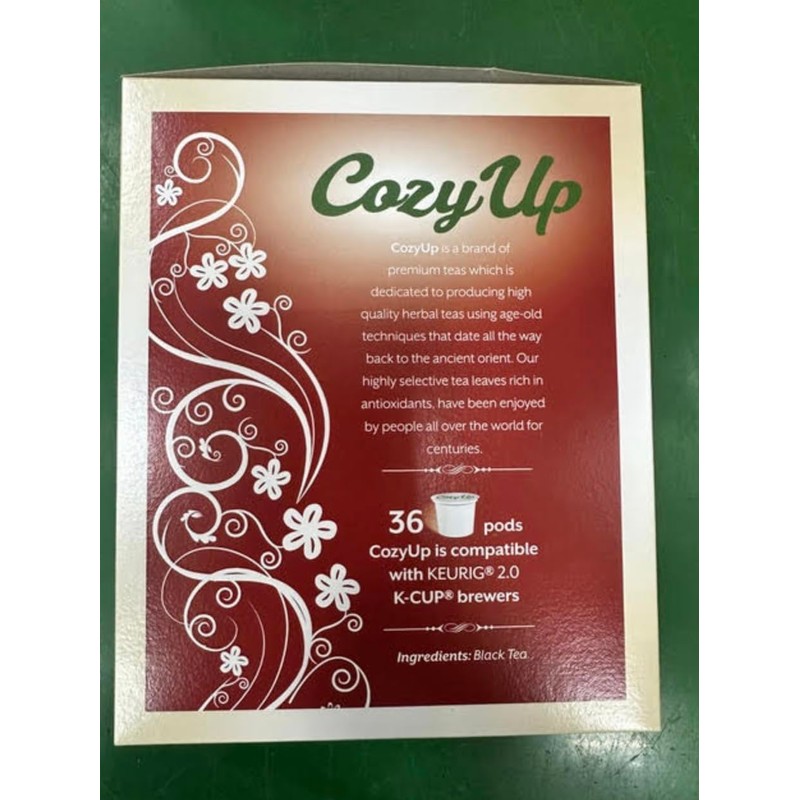 Cozy Up Black Tea K-Cup Pod, 36-Count, Compatible with Keurig