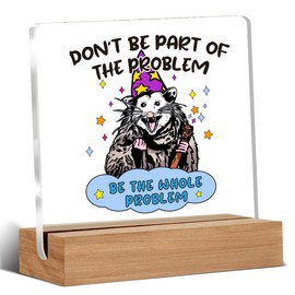 Office Decor for Coworkers Friends, Sarcastic Gifts for Women Men, Funny Gifts for Teammate Employee Boss, Humor Gifts Home Office Desk Decor Signs Plaques 4 x 4 Inches