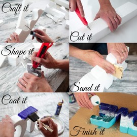 Silverlake 5x5x5 Craft Foam Cubes for Styrofoam Block Projects (4-Pack)