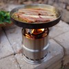 Camping Stove Foldable Stainless Steel Wood Burning Stove Portable Backpacking
