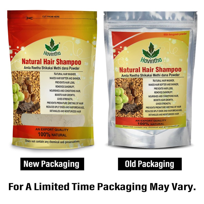 Havintha Natural Hair Shampoo with Amla, Reetha, Shikakai and Methi