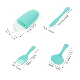 ULTECHNOVO 3 Sets Portable Cutlery with Case of Utensils for Travel Lightweight Dining for Daycare Family Trips The Go Meals Material