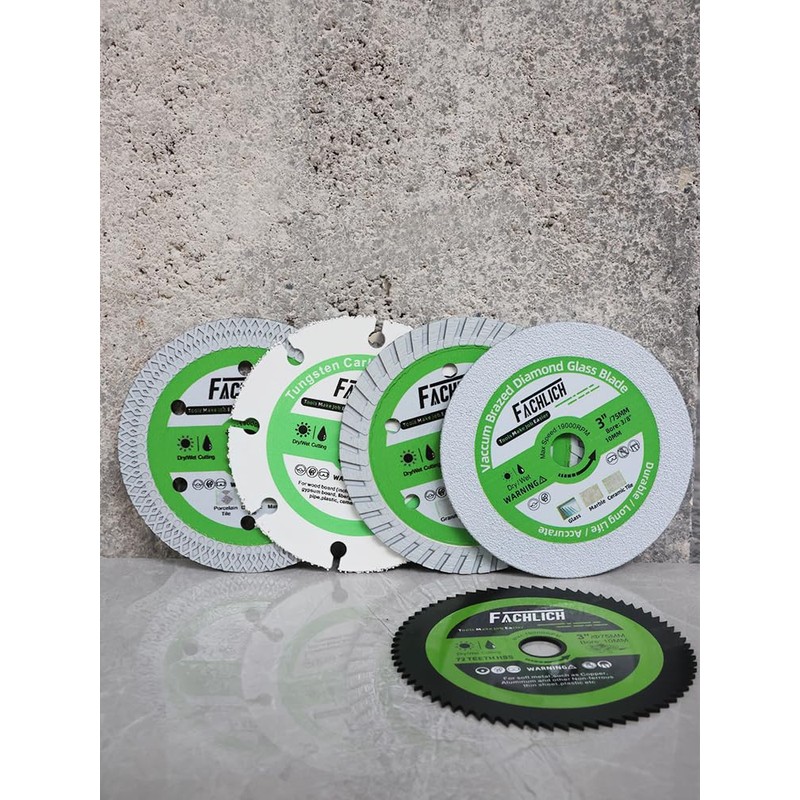 Mini 3 inch Diamond Blades - FACHLICH Cutting Disc for