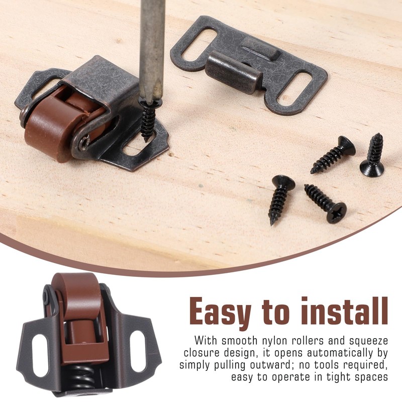 2Pack Mailbox Replacement Roller Catch Latch, Mailbox Latch Replacement Kit,