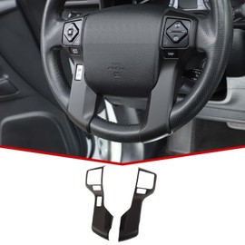 JeCar Steering Wheel Cover Interior Decoration Trim Kit Compatible with Toyota 4Runner 2010-2024/ Tundra 2014-2023, Matte Black