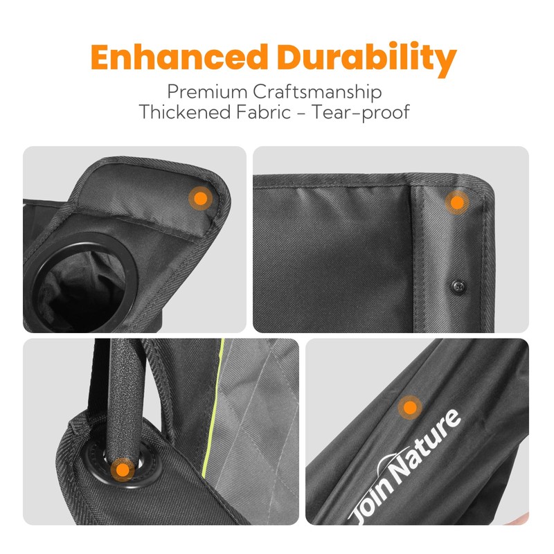 Join Nature Outdoor Large Camping Chairs for Adults, Heavy Duty
