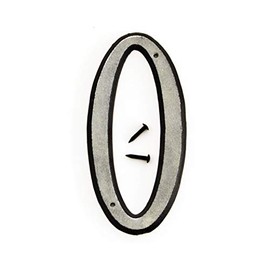 Hy-Ko 4” Classic Black Reflective Plastic House Number, Modern Raised Numbers for Exterior House, Durable Convenient Marking for Home Address with Included Mounting Hardware for Simple Installation