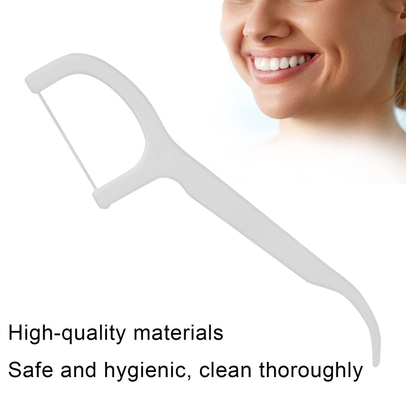 20pcs Professional Floss Picks Disposable Tooth Cleaning Floss Picks for