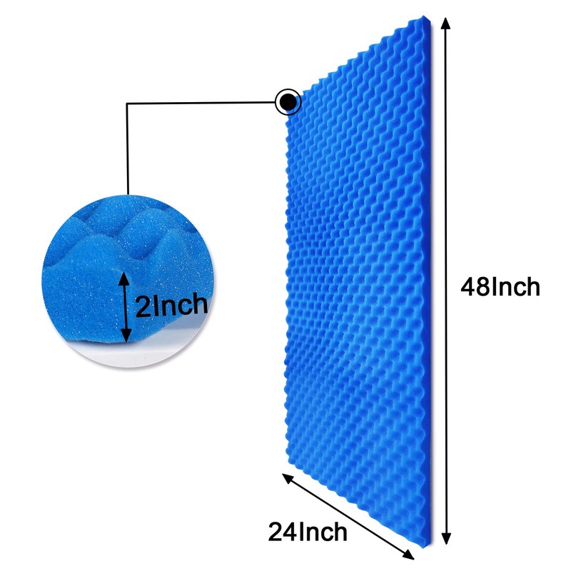 WENGWEI egg crate foam 2 Pack 24" X 48" X