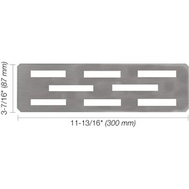 Jeonz Shower Niche Shelf for 12 Inch Tile Prefab Niches, Fits 1/8 inch Grout Lines, Brushed 304 Stainless Steel