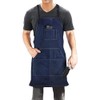 Dadidyc Denim Jean Tool Apron with 4 Pockets Waterproof Adjustable