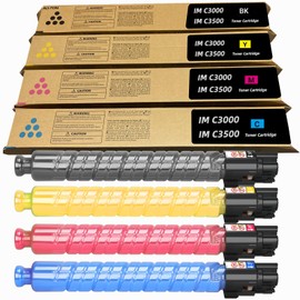 Allton IMC3000 IMC3500 Toner Cartridge Replacement for Ricoh Savin Lanier IM C3000 IM C3500 Printer(Black Cyan Magenta Yellow)