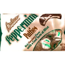 Palmer Peppermint Patties (1) 9oz Bag Rich Chocolaty Flavor with a Cool Taste of Mint