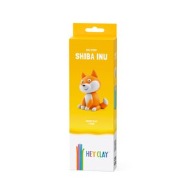 HEY CLAY Dog Story - Air-Dry Clay Kit 3 Cans for Kids 3+ (Shiba Inu)
