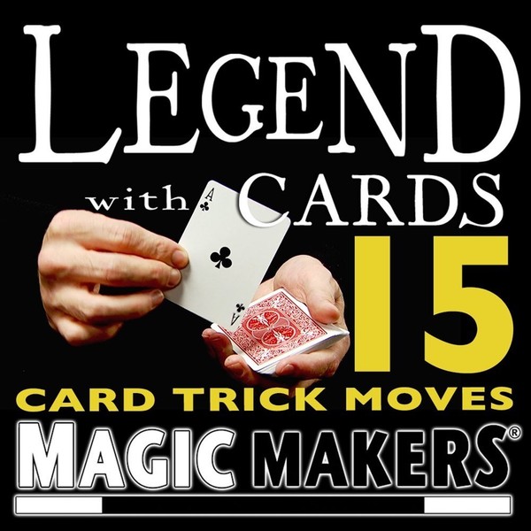 Magic Makers Legend with Cards Instructional Card Magic Tricks with Magician Kris Nevling 15 Card Trick Moves - DVD and Digital Access for Download