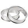 MUKCHAP 20 anillos ingleses de 3.15 pulgadas, anillo de doble