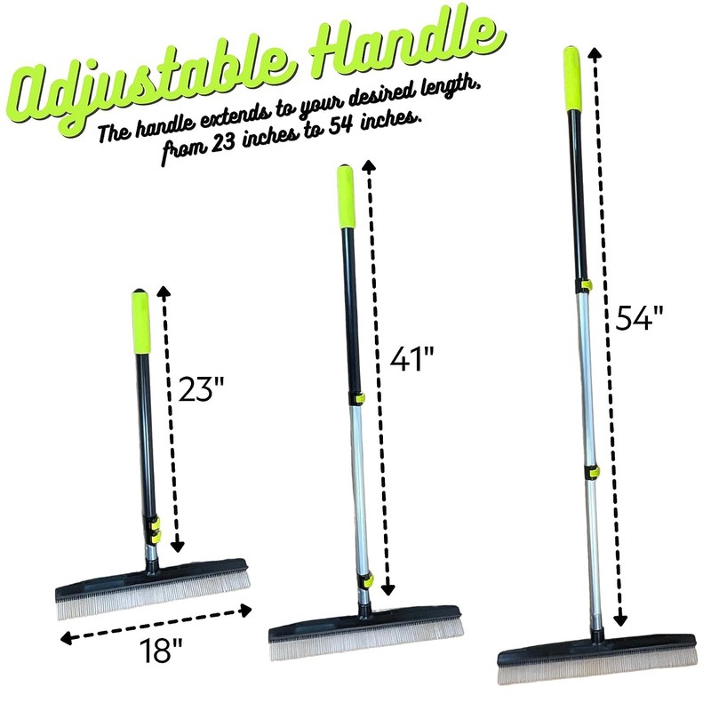 A-to-Z Supply Room Groom Carpet Rake and Groomer with Telescoping