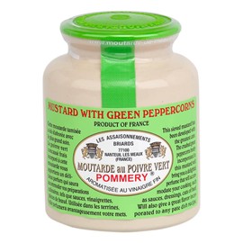 Pommery - Gourmet Green peppercorn Mustard from France in crock 8.8oz