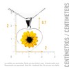 Dije Corazón "Tú Sí Eres Bonita" Collar Girasol en Plata