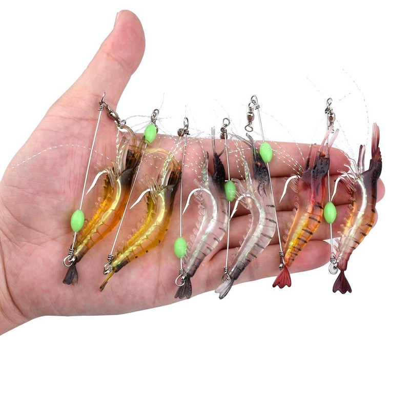 Artificial Shrimp Bait, Soft Bait for Shrimp Fishing Lures Artificial
