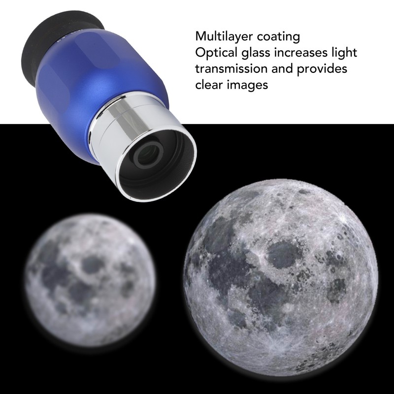 Telescope Eyepiece 63 Degree Wide Angle 7mm 1.25in Interface Anti