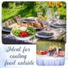 Baderke 2 Sets 11.8" Chilled Serving Tray for Parties Round